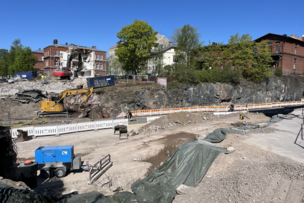 Kuva otettu Lastenkodinkadun suunnasta Baanalle päin.