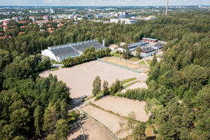 Ilmakuva Ruskeasuon liikuntapuistosta.