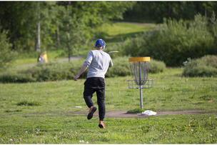 New disc golf course in Paloheinä.