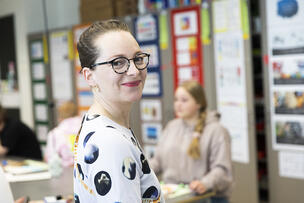 Emma Cerdà koululuokassa