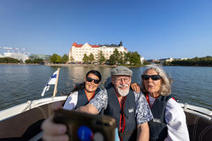 People on the boat. 