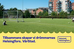 Marknadsmaterial med bild och text. 
